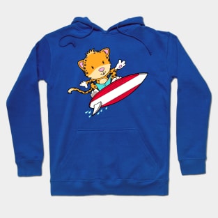 Cat Surfer Hoodie